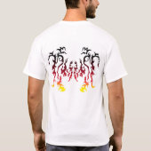 T-shirt conception 1a de tatouage de flamme (Dos)