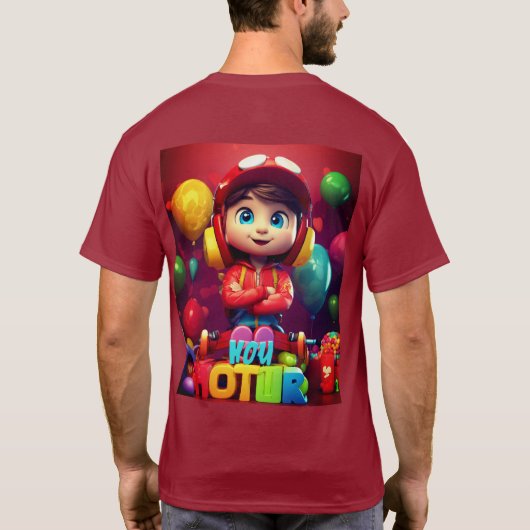 T-SHIRT CONCEPTION 3D ENFANTS POUR CUTE BOY T.SHIRT (Dos)