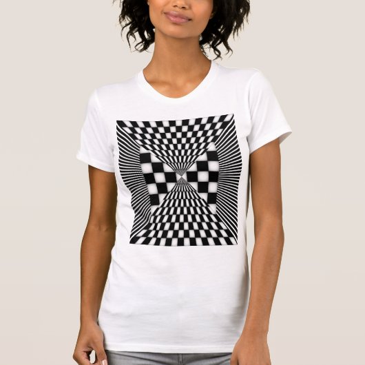 T-shirt Conception À damiers pulsion (Devant)
