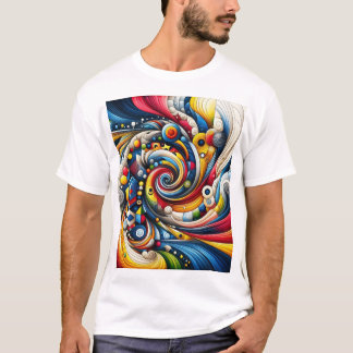 T-shirt conception abstraite