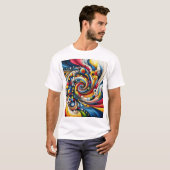 T-shirt conception abstraite (Devant entier)