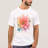 T-shirt Conception Abstraite de fleurs pétales douces (Devant)
