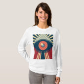 T-shirt Conception Abstraite des yeux (Devant entier)