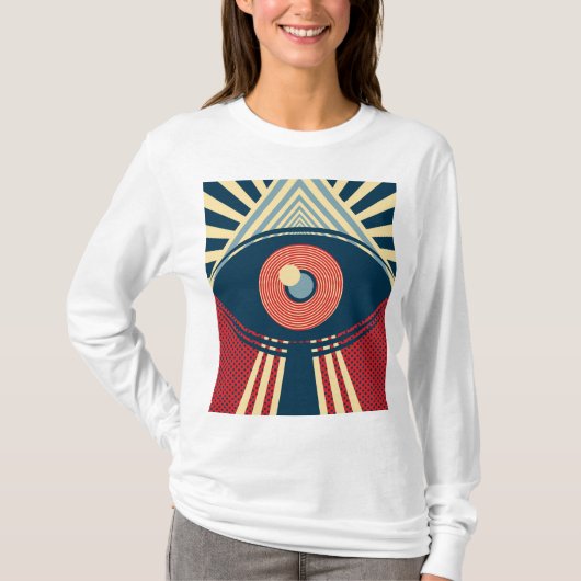 T-shirt Conception Abstraite des yeux (Devant)