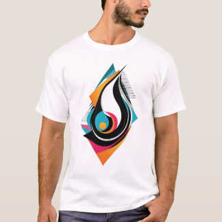 T-shirt Conception abstraite - Moderne et élégant