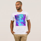 T-shirt Conception Abstraite Motif Expressive Vibrant (Devant entier)