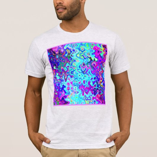T-shirt Conception Abstraite Motif Expressive Vibrant (Devant)