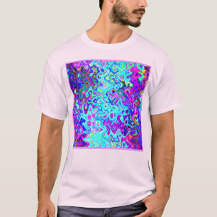 T-shirt Conception Abstraite Motif Expressive Vibrant