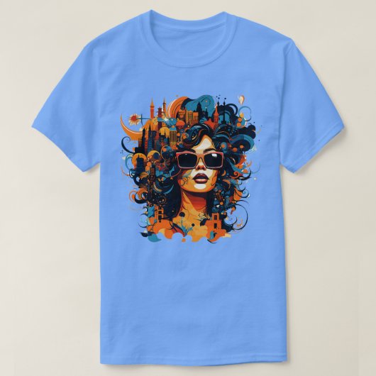 T-shirt Conception Abstraite pour fille (Design devant)