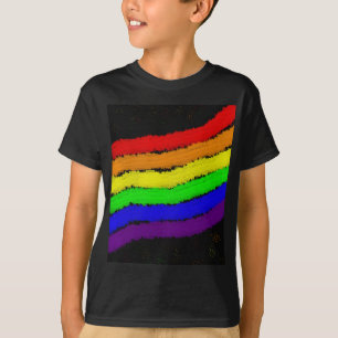T-shirt Conception abstraite Rainbow par Moma