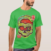 T-shirt Conception acide de crâne de bar (Devant)