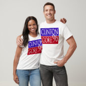T-shirt Conception affligée de Clinton Gore 96 (Unisexe)