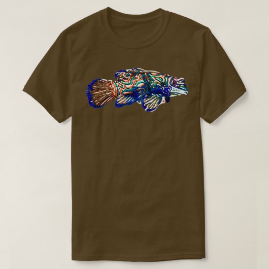 T-shirt Conception alternative blanche d'un mandarinfish (Design devant)