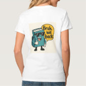 T-shirt Conception amusante à double face de retour à l'éc (Dos)