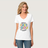 T-shirt Conception amusante à double face de retour à l'éc (Devant entier)