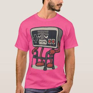 T-shirt Conception amusante de manette de jeu rétro pour j