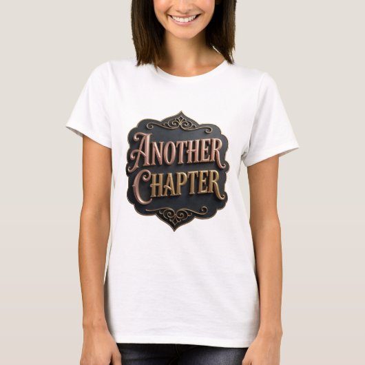 T-shirt Conception ANOTHER CHAPTER Or fin (Devant)
