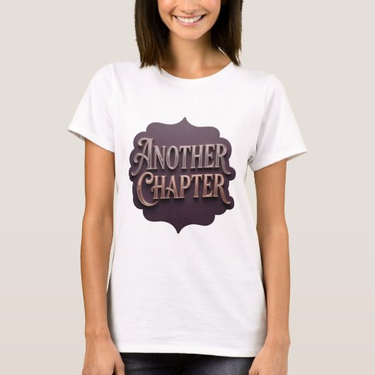 T-shirt Conception Argent Snappy ANOTHER CHAPTER (Devant)
