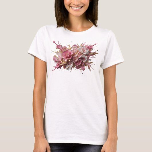 T-shirt Conception ART ABSTRAIT Or Gras (Devant)