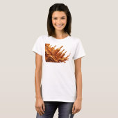 T-shirt Conception ART ABSTRAIT Orange Dynamique (Devant entier)