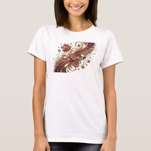 T-shirt Conception ART ABSTRAIT Orange Propre (Devant)
