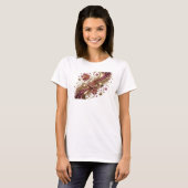 T-shirt Conception ART ABSTRAIT Orange Propre (Devant entier)