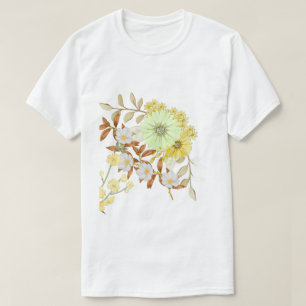 T-shirt Conception artistique de fleurs à colorier Color