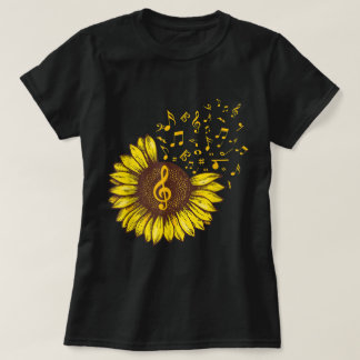 T-shirt Conception artistique de notes de musique tourneso