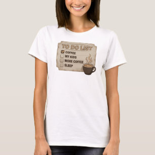 T-shirt Conception artistique OR COFFEE D'ABORD SAUVEZ LE