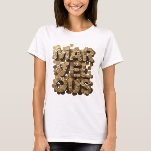 T-shirt Conception audacieuse de MARVELS en or brillant