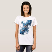 T-shirt Conception audacieuse Edgy Silver WATER'S WIZARDRY (Devant entier)