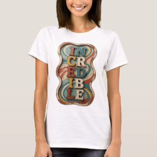 T-shirt Conception audacieuse INCROYABLE jaune croquant