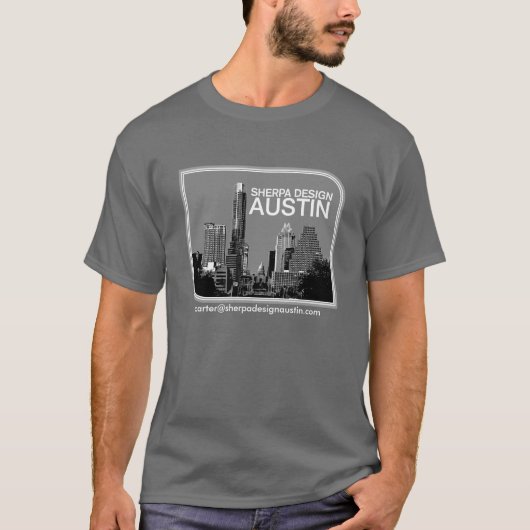T-shirt conception Austin de sherpa (Devant)