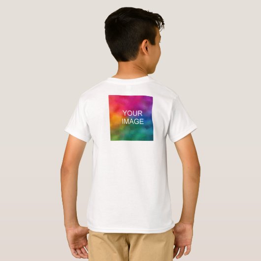 T-shirt Conception Avant Et Arrière Ajouter Image Modèle B (Dos entier)