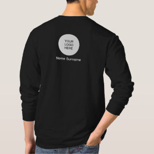 T-shirt Conception avant et arrière de votre entreprise Lo