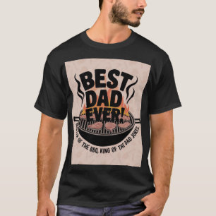 T-shirt Conception BBQ du meilleur papa - Roi du grill 