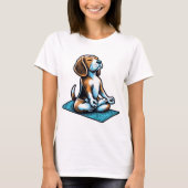 T-shirt Conception Beagle de Yoga (Devant)