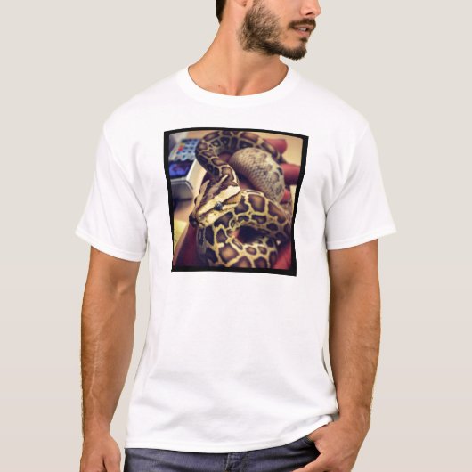 T-shirt Conception birmanne de photo de python de bébé de (Devant)