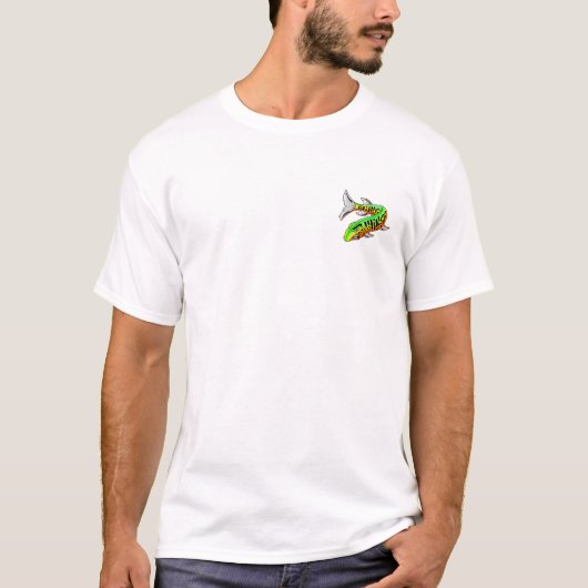 T-shirt Conception blanche de l'affiche Recherchée w/Front (Devant)