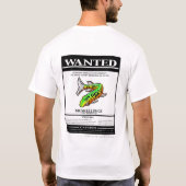 T-shirt Conception blanche de l'affiche Recherchée w/Front (Dos)