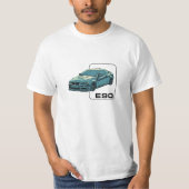 T-shirt Conception BMW E90 M3 - Vert (Devant)