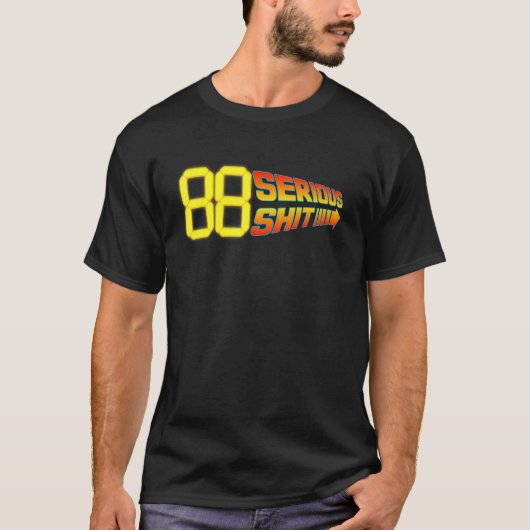 T-shirt Conception BTTF de 88 Miles Par Heure (Devant)