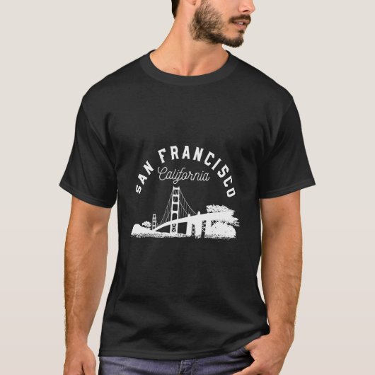 T-shirt Conception cadeau de San Francisco Gold Gate Bridg (Devant)