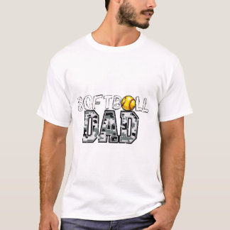 T-shirt Conception camouflage pour papa de softball – Fier