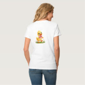 T-shirt Conception charmante de caneton, Art d'animal heur (Dos entier)