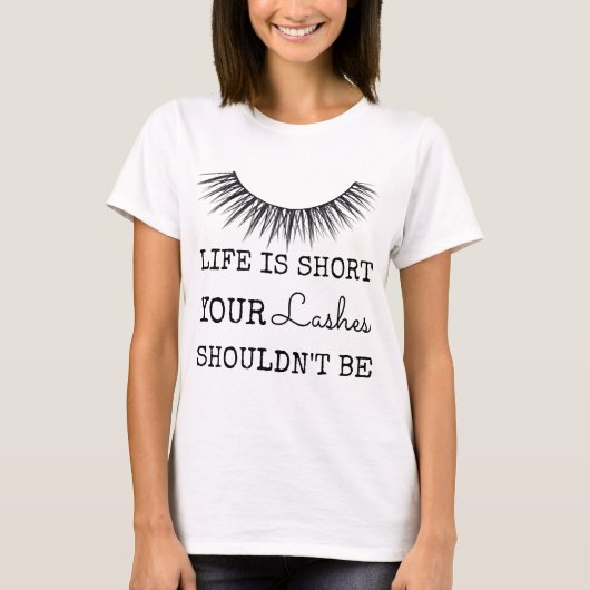 T-shirt Conception chic Girly de cils (Devant)