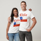 T-shirt Conception chilienne de drapeau (Unisexe)