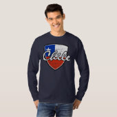 T-shirt Conception chilienne de drapeau (Devant entier)