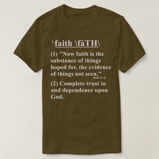 T-shirt Conception chrétienne (Design devant)
