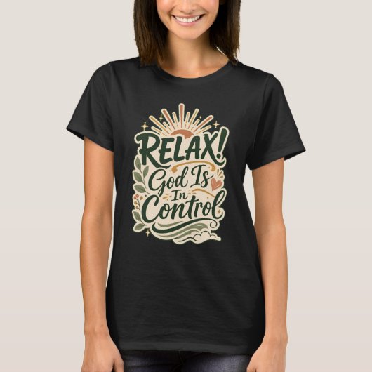 T-shirt Conception Chrétienne Basée Sur La Foi : Dieu Est (Devant)
